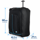 Valigia Coveri Media 60x24x40,5 cm 2 Ruote Trolley da Viaggio Ulta Leggero   da stiva