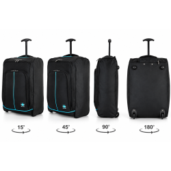 Valigia Coveri Media 60x24x40,5 cm 2 Ruote Trolley da Viaggio Ulta Leggero