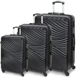 Set di 3 Trolley Rigido in POLICARBONATO Con 8 RUOTE ORMI