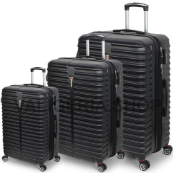 Set 3 Trolley Firmato ORMI Espandibile Rigido con Bagaglio a Mano