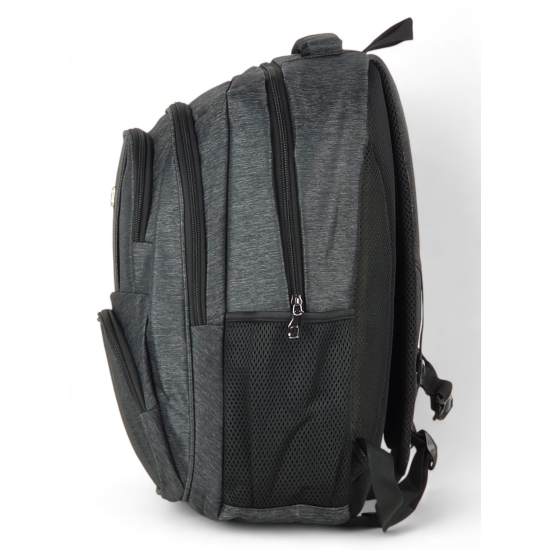 Zaino ORMI Grigio porta PC 35L con pannello frontale imbottito e tasca laterale in rete