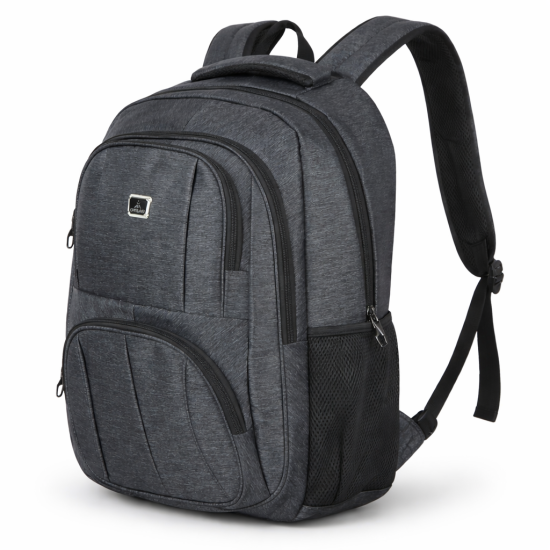 Zaino ORMI Grigio porta PC 35L con pannello frontale imbottito e tasca laterale in rete
