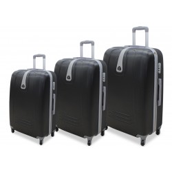 Set 3 valigie trolley Ormi rigide in ABS 4 ruote autonome mod.:188