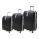Set 3 valigie trolley Ormi rigide in ABS 4 ruote autonome mod.:188 Set Di Valigie