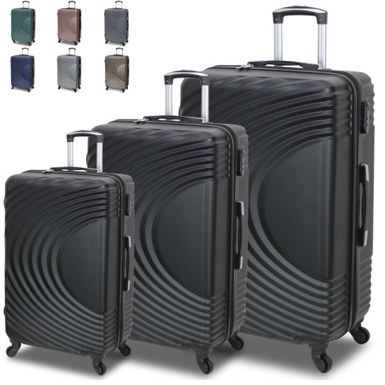 Valige Set Aerolite Trolley Bagaglio Da Stiva Valigia Rigida E