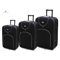 Set di valigie in tela economico, leggero espandibile mod. 801