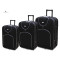  Set di valigie in tela economico, leggero espandibile mod. 801