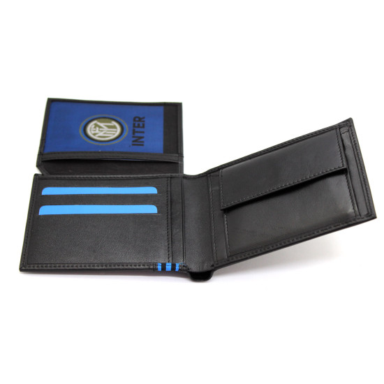 Portafoglio in Vera Pelle uomo FC INTER con portamonete porta carte  Portafogli uomo