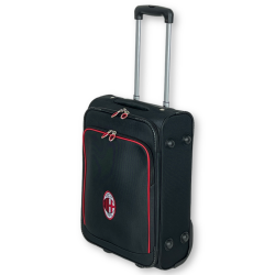 Prodotto Ufficiale Valigia Trolley  AC MILAN Bagaglio a Mano 52x35x20 2 Ruote Ryanair EasyJet
