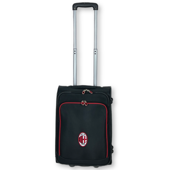 Prodotto Ufficiale Valigia Trolley  AC MILAN Bagaglio a Mano 52x35x20 2 Ruote Ryanair EasyJet Bagagli a Mano
