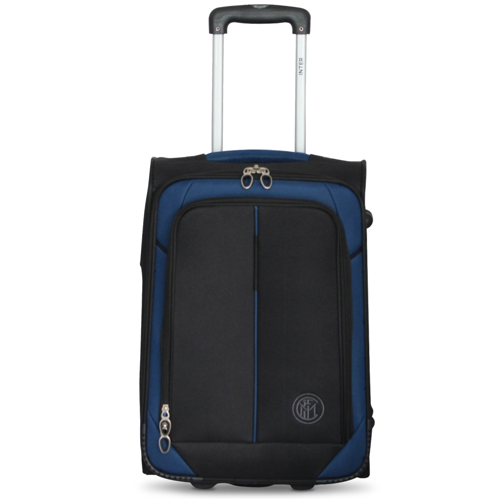 Accappatoio Ufficiale FC Inter Con Cappuccio Per Bambino - 100% Cotone Micro Spugna - Taglia 8/10 Anni (Nero/Azzurro)