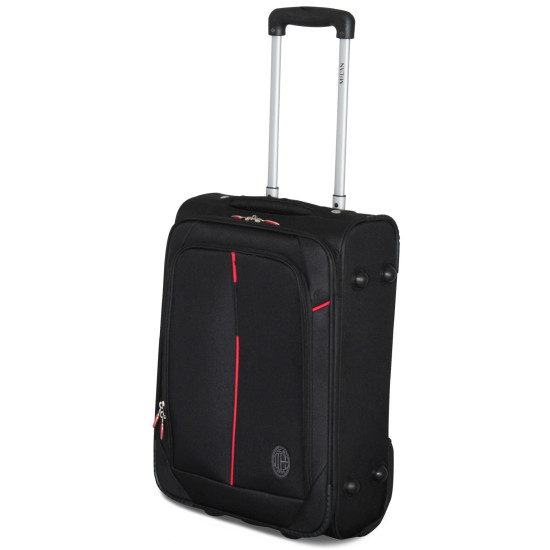 Prodotto Ufficiale Valigia Trolley AC MILAN Bagaglio a Mano 52x35x20 2  Ruote Ryanair EasyJet