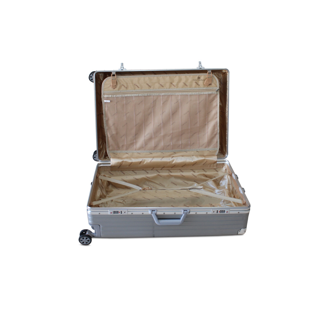 Set di valigie in alluminio ABS con lucchetto americano TSA