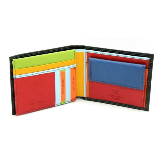 Portafoglio uomo ENRICO COVERI in pelle con portamonete porta carte e ribaltina Mod.: 826 Portafogli Portafoglio uomo ENRICO COVERI in pelle con portamonete porta carte e ribaltina Mod.: 826 Portafogli