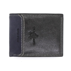Portafoglio Slim Uomo POLO CLUB in Vera Pelle Con Porta Banconote e Porta Carte