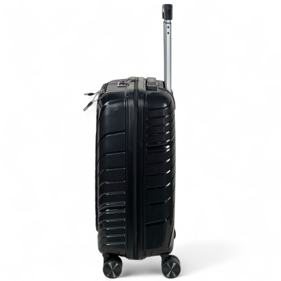 Trolley Pierre Cardin 55x36x22  TSA Rigido con 4 Ruote e Tasca PC – Bagaglio a Mano