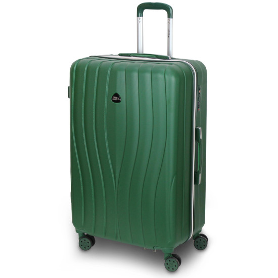 Set 3 Trolley Rigido ENRICO COVERI Valigie Tris con Bagaglio a Mano