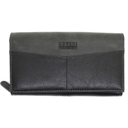Portafoglio Donna Coveri Collection in ecopelle portamonete borsellino doppia zip