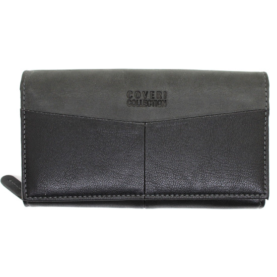 Portafoglio Donna Coveri Collection in ecopelle portamonete borsellino doppia zip Portafogli donna
