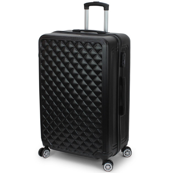 Set 3 Trolley Tris ORMI Rigido in ABS con Bagaglio a Mano 8 RUOTE Set Di Valigie