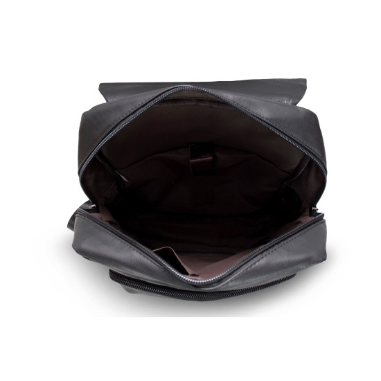 Zaino uomo grande imbottito in ecopelle con tasca Pc uscita USB Zaini