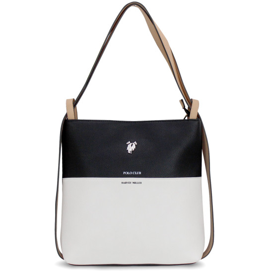 Borsa tracolla donna  POLO CLUB zaino casual in ecopelle con cerniera zip Borse Donna