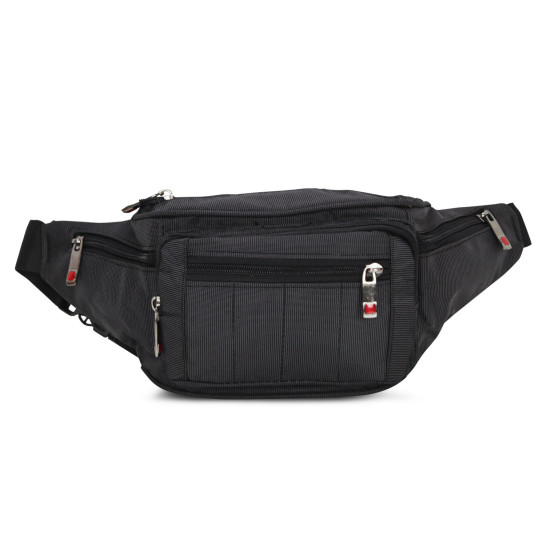 Marsupio Sportivo Grande Con 4 Tasche - Uomo E Donna - Per Trekking, Lavoro, Viaggi E Moto - Foto 8