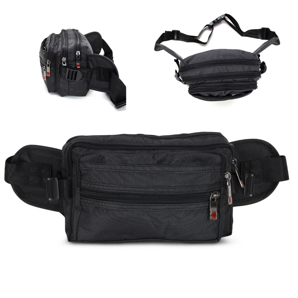 Marsupio Sportivo Nylon Regolabile - Fanny Pack Uomo/Donna Per Corsa, Ciclismo, Escursionismo (Olive)
