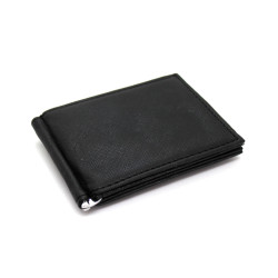 Portafoglio uomo slim in ecopelle portamonete ferma banconote con clip