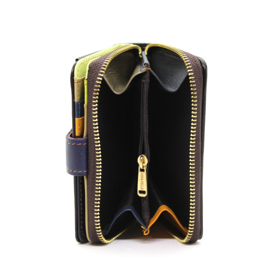 Portafoglio Piccolo Donna Raffinato Resistente in vera pelle Chiusura Zip Sicura Portafoglio Piccolo Donna Raffinato Resistente in vera pelle Chiusura Zip Sicura
