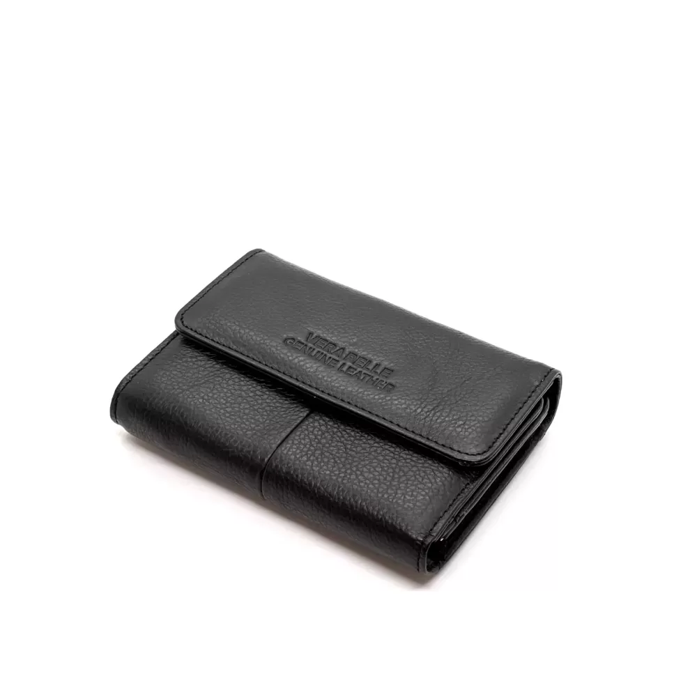 Portafoglio Mini Uomo 'Giannis' In Vera Pelle - Protezione RFID, Formato Verticale, Con Cerniera, Made In India