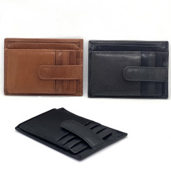 Portafoglio Coveri uomo slim pelle con tasche per banconote porta carte tessere
