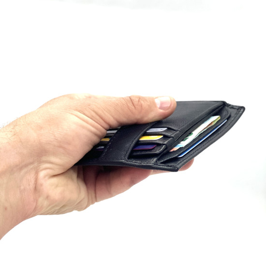 Portafoglio Coveri uomo slim pelle con tasche per banconote porta carte tessere Portafogli uomo Portafoglio Coveri uomo slim pelle con tasche per banconote porta carte tessere Portafogli uomo