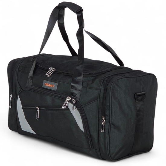 Borsone sportivo OR&MY  impermeabile nero vista frontale