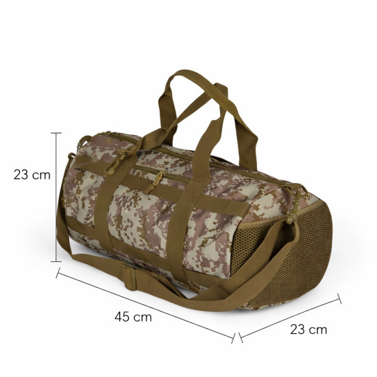 Borsa viaggio 25L ideale per pesca e outdoor Uomo Donna con Tracolla 25L