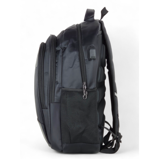 Zaino ORMI nero porta PC 35L con pannello frontale imbottito e tasca laterale in rete
