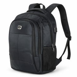 Zaino Porta PC ORMI 35L con Porta USB – Bagaglio a Mano da Cabina 48x35x23 cm, Tasca Laptop Imbottita, Nero (Uomo/Donna)