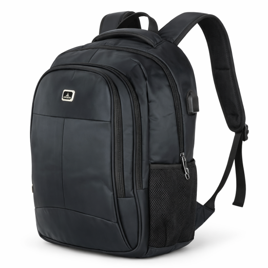 Zaino ORMI nero porta PC 35L con pannello frontale imbottito e tasca laterale in rete
