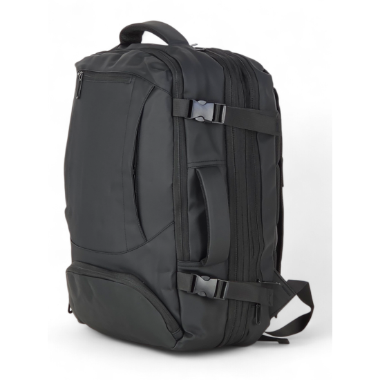 Zaino da viaggio ORMI nero 34L espandibile 44x30x22 frontale