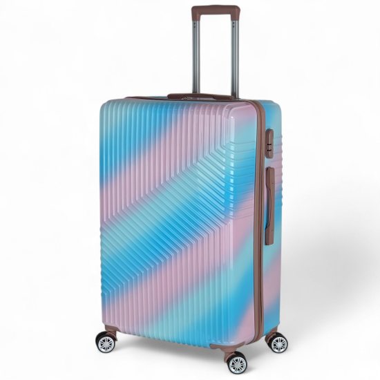 Set 3 valigie multicolore trolley Ormi rigide in ABS 4 ruote autonome  Set Di Valigie