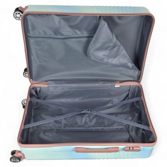 Set 3 valigie multicolore trolley Ormi rigide in ABS 4 ruote autonome  Set Di Valigie