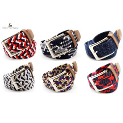Cintura Elastica Multicolor Casual Stretch Intrecciata In Corda Regolabile Donna Uomo