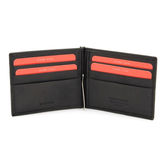 Portafoglio Slim Pierre Cardin in pelle con porta carte e porta banconote Porta carte Portafoglio Slim Pierre Cardin in pelle con porta carte e porta banconote Porta carte