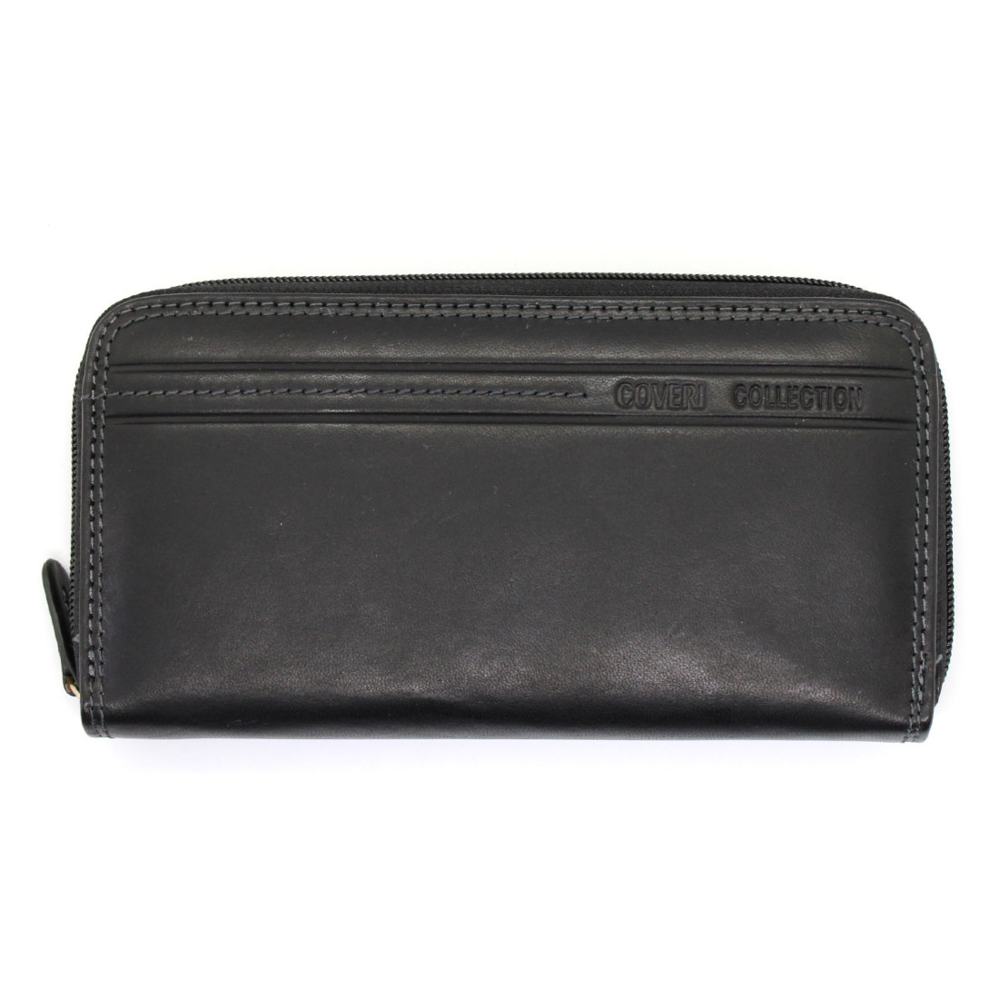 Portafoglio Coveri Donna Nero | 14x10.5x3 Cm | Chiusura A Bottone E Scomparti Multipli