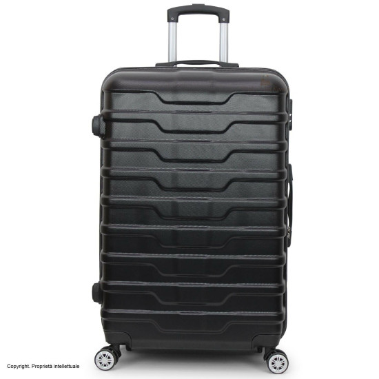 Set di valigie con 8 ruote Autonome in ABS Con Bagaglio a Mano ORMI  Set Di Valigie