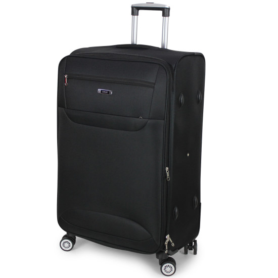 Tris ORMI Set 3 Trolley di Qualità Valigie Espandibile 4 RUOTE con Bagaglio a Mano Set Di Valigie
