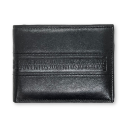 Portafoglio in Vera Pelle JUVENTUS FC con portamonete porta carte e ribaltina Mod.:131303