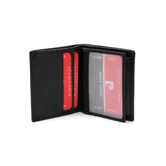 Portafoglio Mini a Libretto in Vera pelle Pierre Cardin con portamonete porta carte 1812 Portafogli uomo