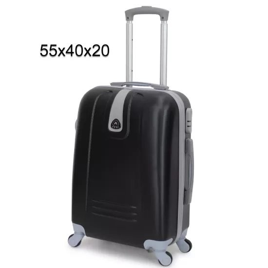 Trolley ORMI 55x40x20cm Bagaglio a Mano da Cabina Rigido 4 Ruote