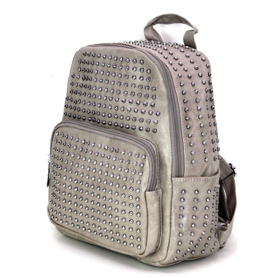 Zainetto donna in ecopelle con borchie casual Zaini